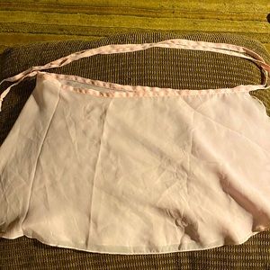 Light pink Capezio wrap skirt, Perfect condition